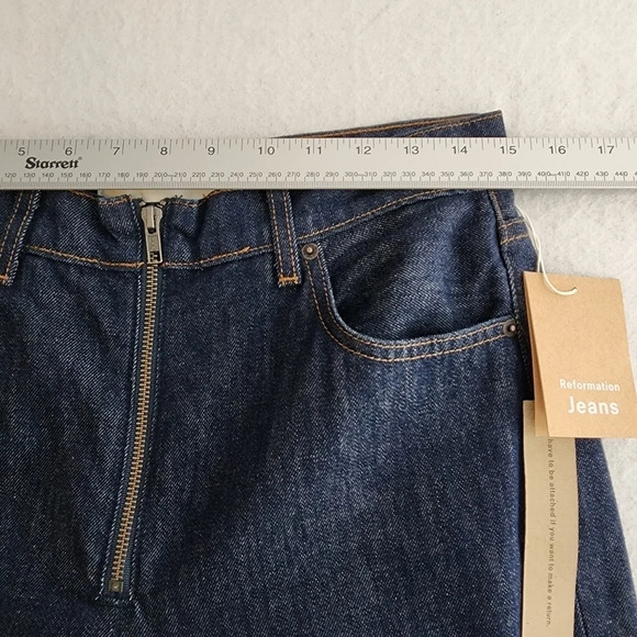 Reformation Brooke High Straight Zip Jeans in Volta - Picture 6 of 10
